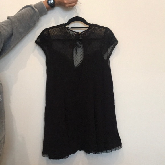 Kimchi Blue Black allusion lace swing dress - Picture 2 of 2